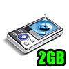 Mirage - MP4 Player 1.5 inch LCD Display with Speaker 2GB - Silver