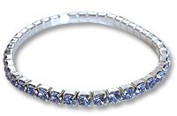 Swarovski Stretch Bracelet Sterling Silver