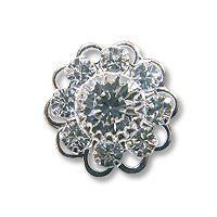 Swarovski Filigree 60860 Rhodium Plated Crystal/Crystal