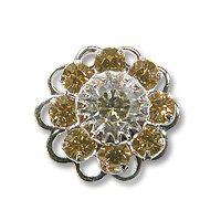 Swarovski Filigree 60860 SP Light Smoked Topaz/Golden Shadow
