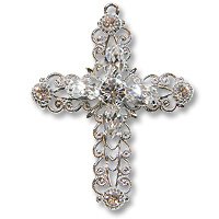 Swarovski Filigree 62016 Cross RP Crystal/Crystal/Crystal