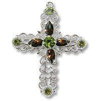 Swarovski Filigree 62016 RP Khaki/Smoked Topaz/Olivine