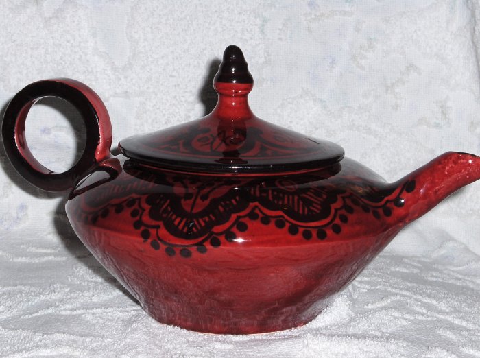 Moroccan Tea Pot, pottery, ceramic, decorative, collectable
