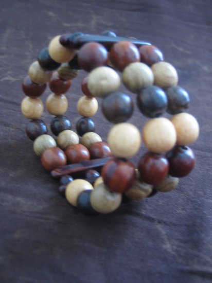 Hand Carved Wooden Bracelet, Jewelry, Beaded bracelet