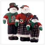 DECORATIVE SNOWMAN FAMILY (price reduced)