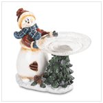 SNOWMAN PLATE HOLDER