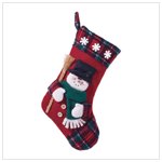 PLUSH SNOWMAN STOCKING