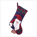 PLUSH SANTA STOCKING