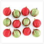 RED AND GREEN ORNAMENTS