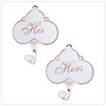 HIS 'N HERS TOWEL HANGERS