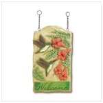 NEW!! HUMMINGBIRD WELCOME SIGN