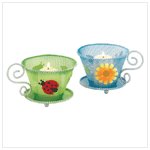 NEW MESH COFFEE-CUP CANDLEHOLDER SET