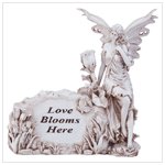 LOVE BLOOMS HERE GARDEN STONE
