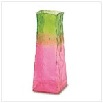 NEW TWO TONED SQUARE VASE