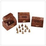 SHESHAM WOOD INCENSE BOX