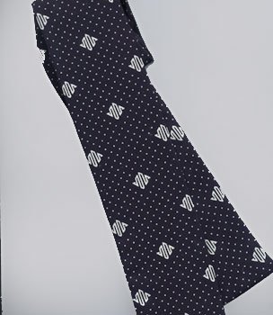 Women TIE Navy Blue White