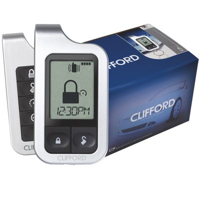 CLIFFORD MATRIX 50.7X 2-WAY CAR ALARM with REMOTE START LCD PAGER 1MILE