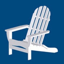 CURVED BACK ADIRONDACK CHAIR