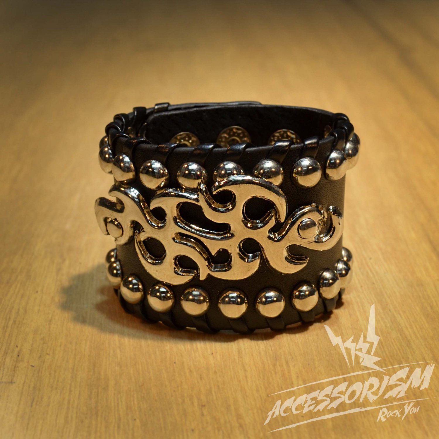 Free Shipping Gothic Metal Cuff Wristband Bracelet Rock Punk (B623R)