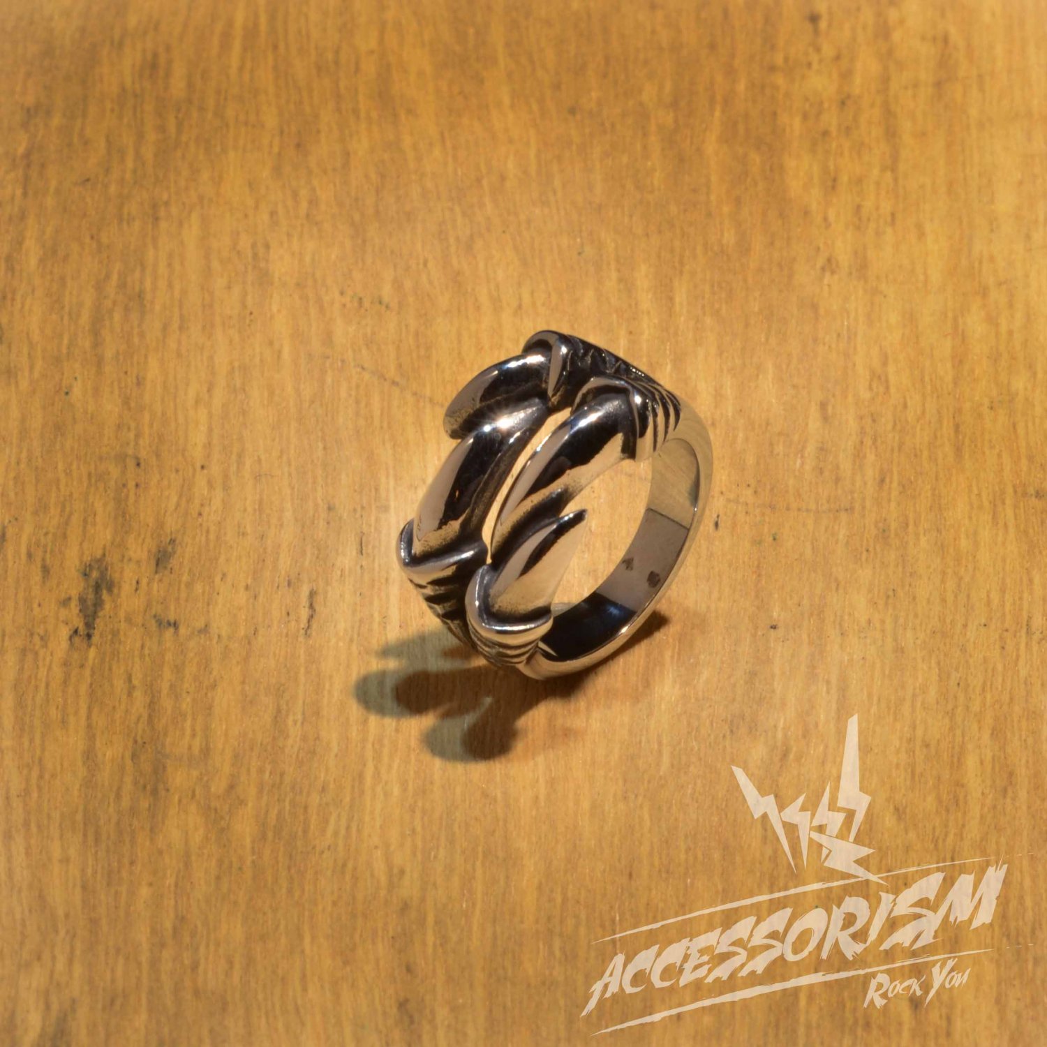 Free Shipping Steel Claw Ring (R623R)