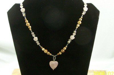 Rose Quartz with Picture Jasper