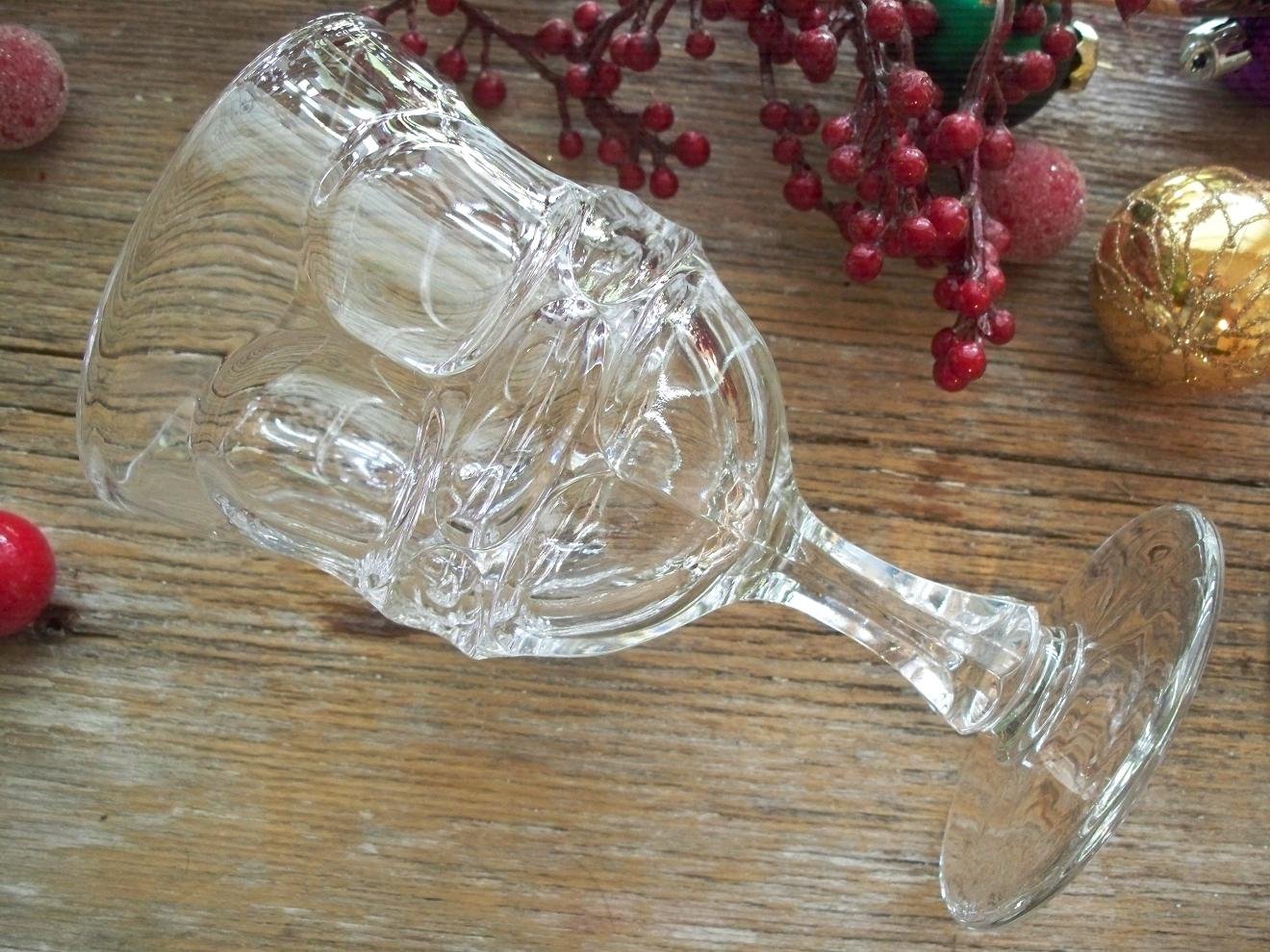 Set of 5 Fostoria Argus Clear Henry Ford Museum Water Goblets