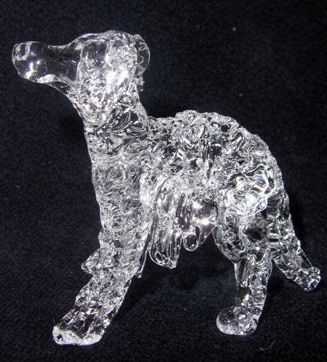 RUSSIAN BORZOI ( RUSSIAN WOLFHOUND) CRYSTAL MINIATURE
