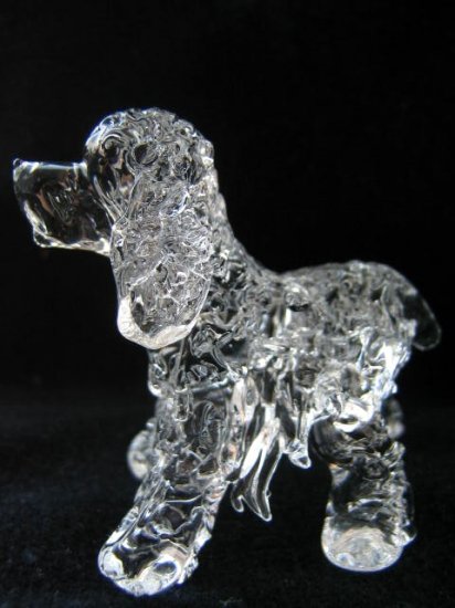 AMERICAN COCKER SPANIEL DOG CRYSTAL GLASS MINIATURE