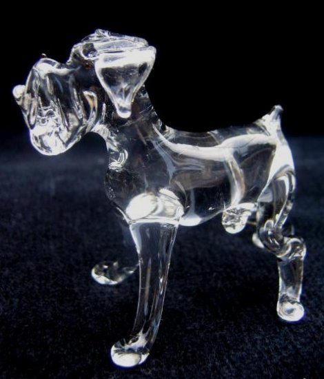 BOXER(DEUTSCHER BOXER) CRYSTAL GLASS MINIATURE FIGURINE
