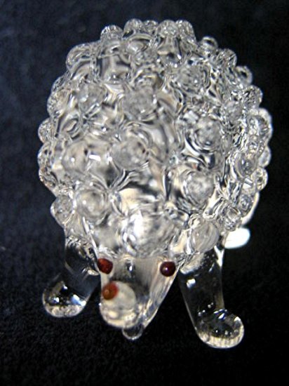 HEDGEHOG CRYSTAL GLASS COLLECTIBLE MINIATURE FIGURINE