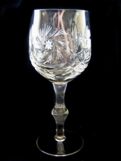 LOT OF 6 MASSIVE GOBLETS OF CRYSTAL GLASS