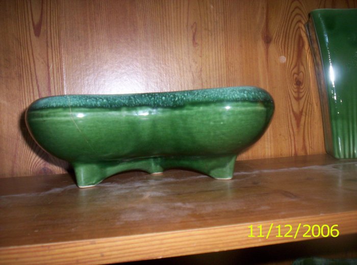 Three Footed green CP planter