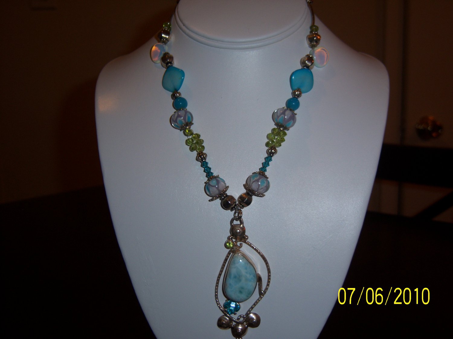 HIGH FASHION LARIMAR NECKLACE