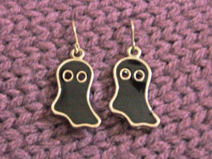 Black Ghoul Hook Earring