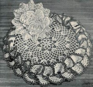 Vintage Pattern, Crochet Doily Pattern, Flowing Fountain Vintage