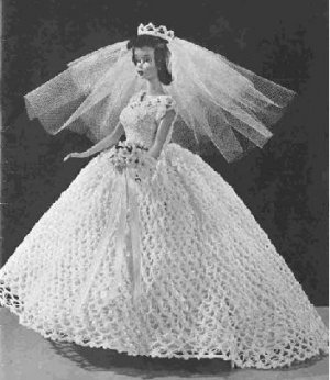 crochet barbie wedding dress free pattern