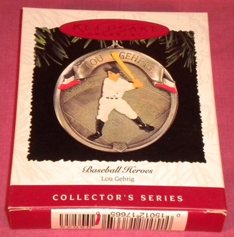 LOU GEHRIG Hallmark Ornament 1995 NIB
