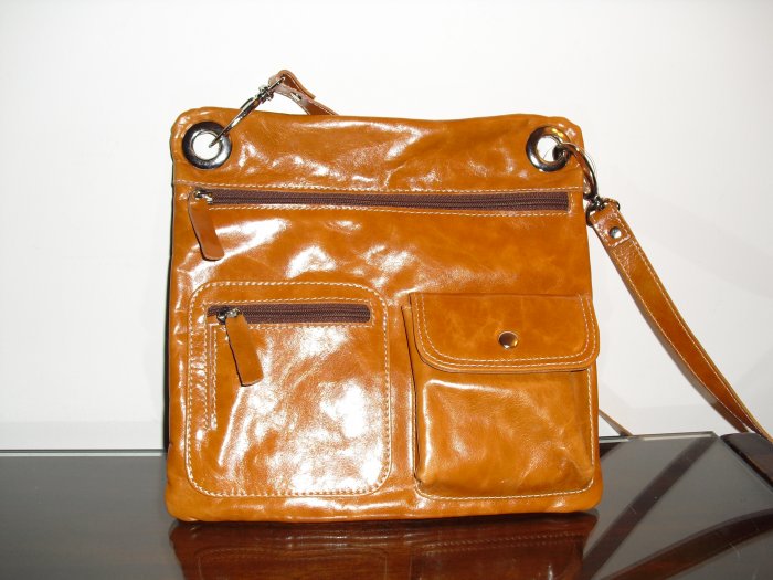 Sofismart Rusty Brown leather crossbody