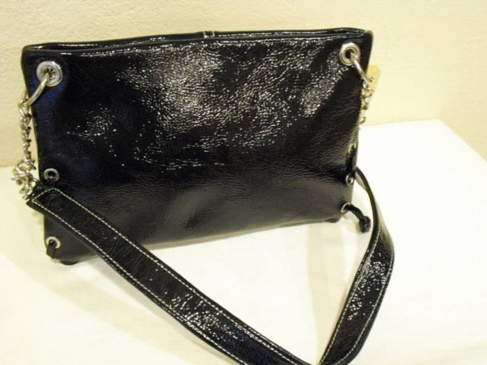 Sofismart Black Patent leather clutch