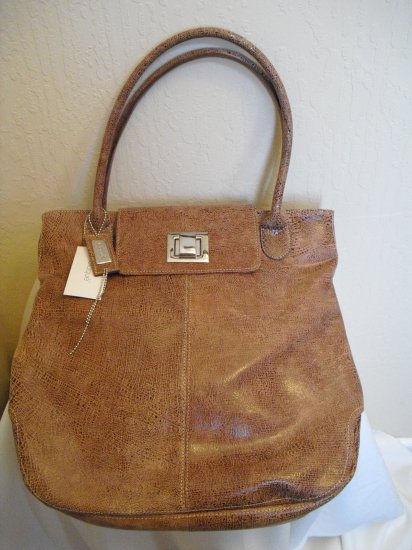 Blaque Tan structured leather Tote
