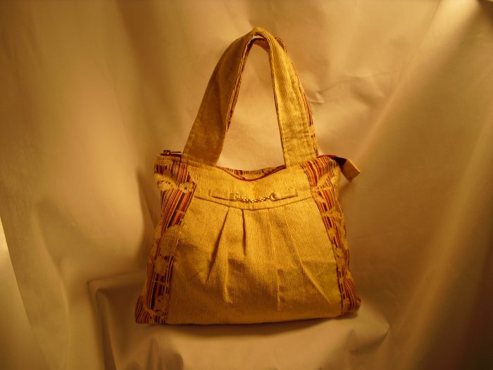 Yellow Chenille Handbag