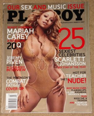 Playboy Magazine March Mariah Carey Jeremy Piven Scarlett