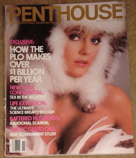 Penthouse magazine - November 1986 PLO, sex in New York, battered husbands, life extension