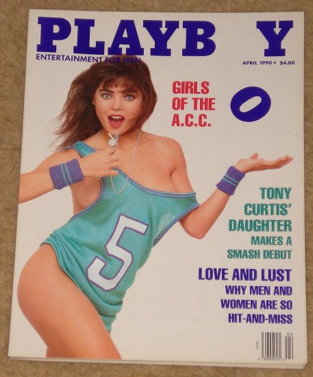 Playboy Magazine - April 1990 James Spader, Stephen Hawking, Rock n roll cars, girls of the ACC