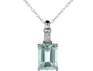 Aquamarine Pendant Silver
