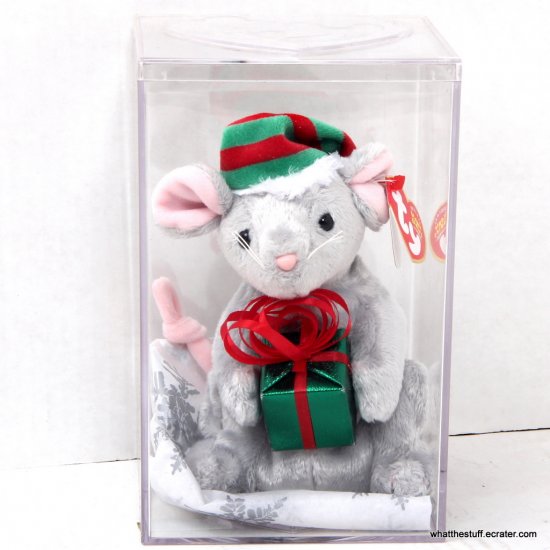 Ty Beanie Baby Tiny Tim the Mouse Internet Exclusive 2004 in Case