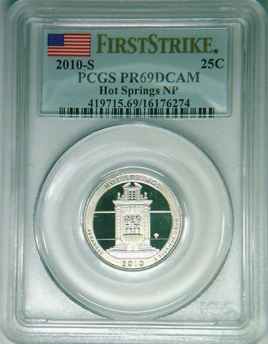 2010-S Hot Springs quarter PCGS PR69DCAM First Strike