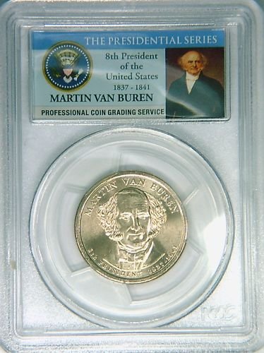 2008D PCGS MS66 Van Buren dollar GEM First Day of Issue