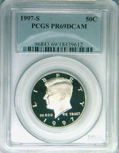 1997-S PCGS PR69DCAM Kennedy half dollar deep cameo