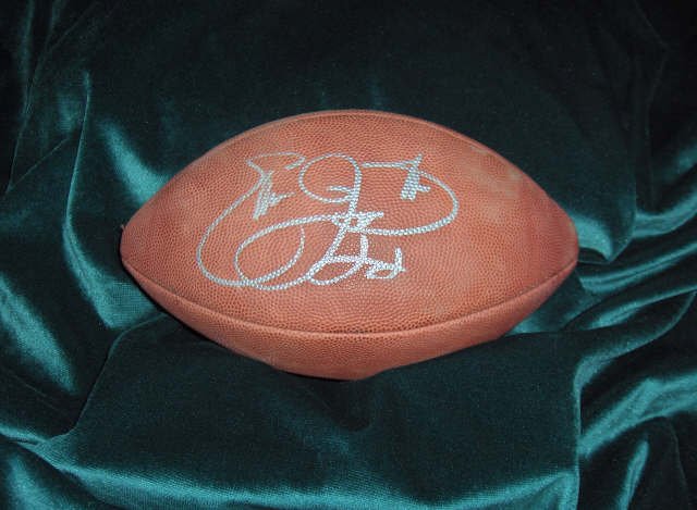 Autographed Emmitt Smith Football